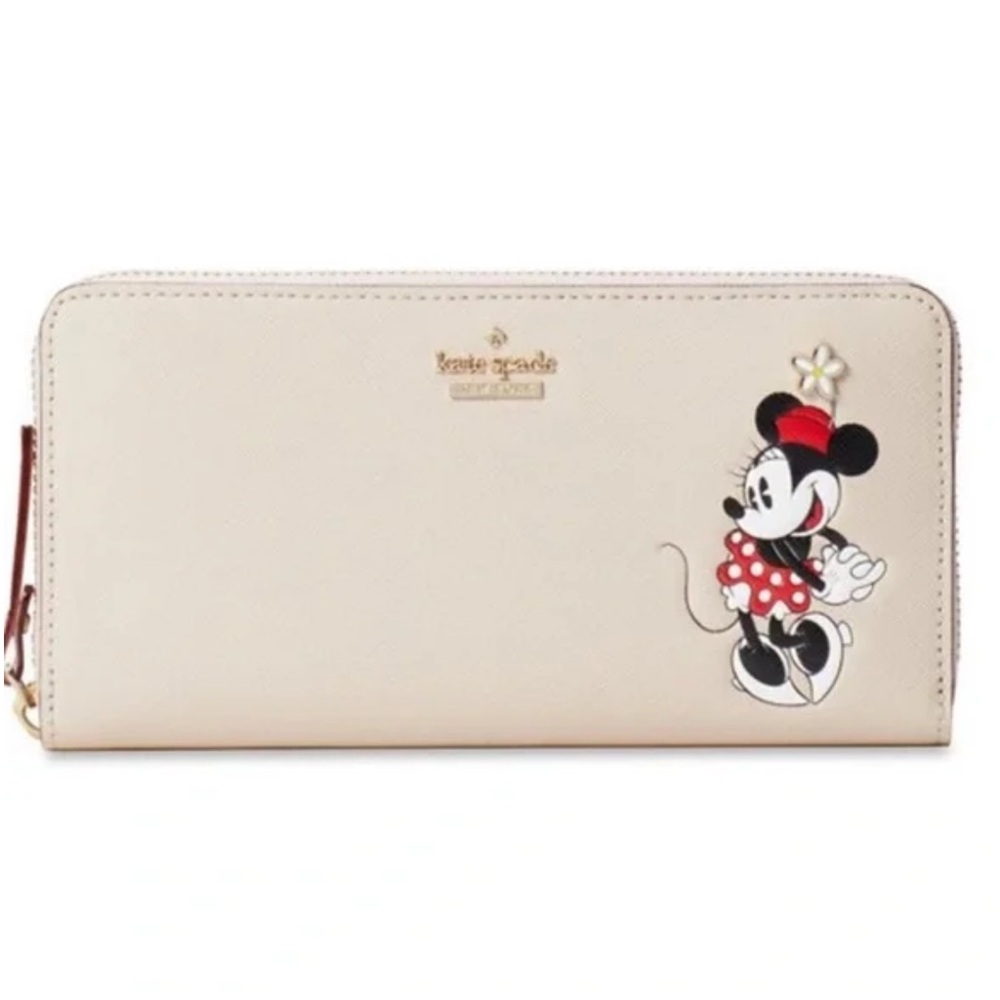 Kate Spade Beige Minnie Mouse Wallet